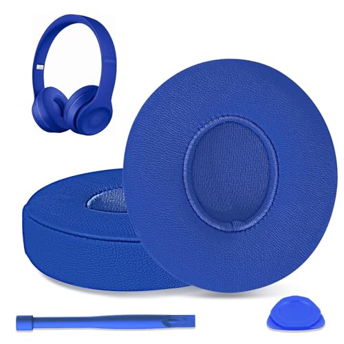 Ersatz-Ohrpolster für Beats Solo 2 & Solo 3 kabelgebundene und kabellose Kopfhörer, Ohrpolster, Reparaturteile, Blau Ersatz-Ohrpolster für Beats Solo 2 & Solo 3 kabelgebundene und kabellose Kopfhörer, Ohrpolster, Reparaturteile, Blau von Duyfioa