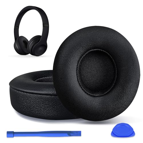 Ersatz-Ohrpolster für Beats Solo 2 & Solo 3 kabelgebundene und kabellose Kopfhörer, Ohrpolster, Reparaturteile, Schwarz Ersatz-Ohrpolster für Beats Solo 2 & Solo 3 kabelgebundene und kabellose Kopfhörer, Ohrpolster, Reparaturteile, Schwarz von Duyfioa