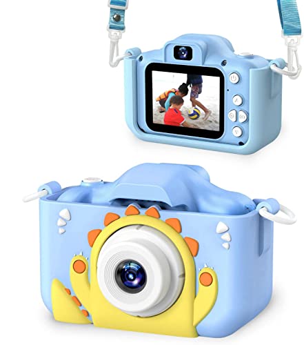 Dwfit Kinder Kamera, Digitalkamera für Kinder,Selfie 1080P HD-Videospielzeugkamera mit 32G Karte,Geschenk für 3-12 jährige Mädchen und Jungen von Dwfit