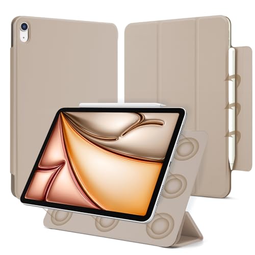 Dwopar Schutzhülle für iPad Air 13 Zoll M3/M2 (2025/2024, Modell Nr. A2898/A2899/A2900), automatischer Schlaf-/Wachmodus und Magnetverschluss, schlanke, dreifach faltbare Standhülle, PU-Leder, von Dwopar