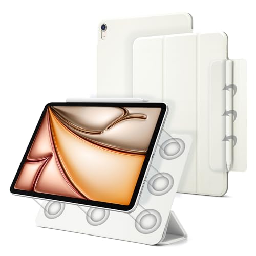 Magnetische Schutzhülle für iPad Air 5/4, schlankes Smart-Folio für iPad Air 5.,4. Generation 10.9 Zoll Modell 2022/2020, automatische Sleep/Wake, unterstützt Apple Pencil der 2. Generation (Weiß) ) von Dwopar
