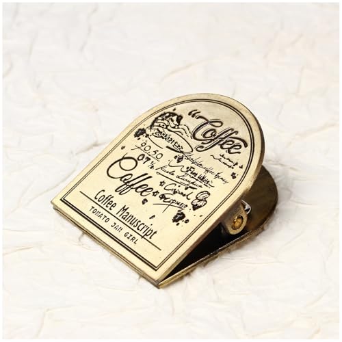 Dwpetzo Metall-Buchclip für Reisende, Notizbuch-Zubehör, Vintage-Stil, dekorativer Binder-Tagebuch-Clip für Moterm Seitenhalter, kompatibel mit Midori, Art Journaling Charms von Dwpetzo