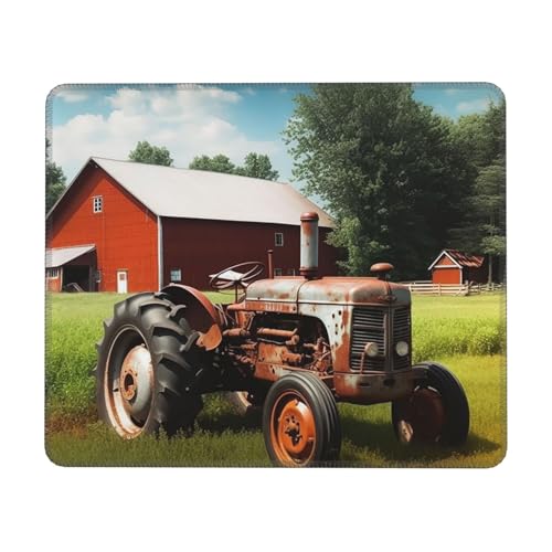 Company Farm-Traktor-Mauspad, wasserdicht, Gaming-Mauspad für Büro, Computer, Mauspad für Schreibtischunterlage mit rutschfester Gummiunterseite, waschbares Stoff-Mauspad, 25,4 x 30,5 cm Company Farm-Traktor-Mauspad, wasserdicht, Gaming-Mauspad für Büro, Computer, Mauspad für Schreibtischunterlage mit rutschfester Gummiunterseite, waschbares Stoff-Mauspad, 25,4 x 30,5 cm von Dwrepo