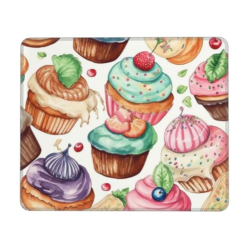 Cupcakes Donuts Muffins Sugar Mousepad Wasserdichtes Gaming-Mauspad für Büro, Computer, Mauspad für Schreibtischunterlage mit rutschfester Gummiunterseite, waschbares Stoff-Mauspad, 25,4 x 30,5 cm Cupcakes Donuts Muffins Sugar Mousepad Wasserdichtes Gaming-Mauspad für Büro, Computer, Mauspad für Schreibtischunterlage mit rutschfester Gummiunterseite, waschbares Stoff-Mauspad, 25,4 x 30,5 cm von Dwrepo