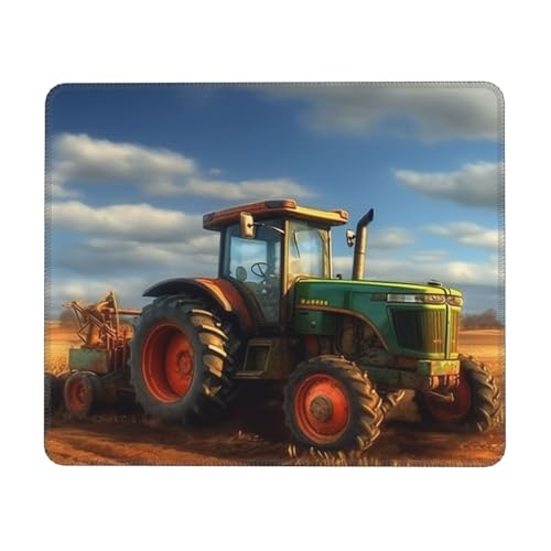 Fantasy Farm-Traktor-Mauspad, wasserdicht, Gaming-Mauspad für Büro, Computer, Mauspad für Schreibtischunterlage mit rutschfester Gummiunterseite, waschbares Stoff-Mauspad, 25,4 x 30,5 cm Fantasy Farm-Traktor-Mauspad, wasserdicht, Gaming-Mauspad für Büro, Computer, Mauspad für Schreibtischunterlage mit rutschfester Gummiunterseite, waschbares Stoff-Mauspad, 25,4 x 30,5 cm von Dwrepo