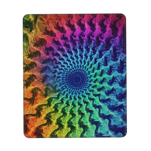 Mauspad mit Batikdruck, rutschfest, quadratisch, niedliches Computer-Mauspad für Büro, Zuhause Mauspad mit Batikdruck, rutschfest, quadratisch, niedliches Computer-Mauspad für Büro, Zuhause von Dwrepo