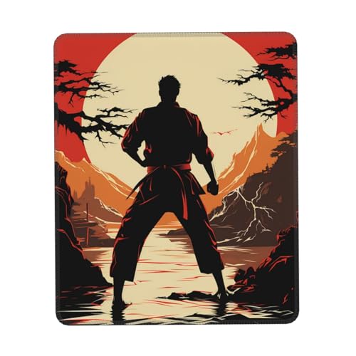 Mauspad mit Karate-Motiv, Gummi, personalisierbar, rutschfest, Gaming-Mauspads für Computer, Laptop, Schreibtisch, Büro Mauspad mit Karate-Motiv, Gummi, personalisierbar, rutschfest, Gaming-Mauspads für Computer, Laptop, Schreibtisch, Büro von Dwrepo
