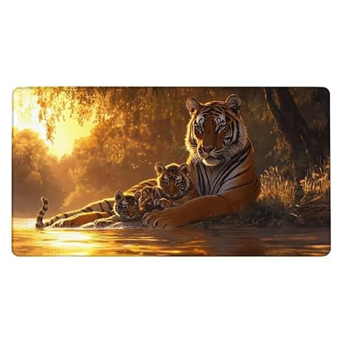 Gaming Mauspad, Mousepad Tiger Mauspad Wald Schreibtischunterlage mit rutschfeste Gummibasis, Erweiterter Groß XXL Mousepad Gaming Computer Zubehör für Verbessert Präzision und Geschwindigkeit -7263 Gaming Mauspad, Mousepad Tiger Mauspad Wald Schreibtischunterlage mit rutschfeste Gummibasis, Erweiterter Groß XXL Mousepad Gaming Computer Zubehör für Verbessert Präzision und Geschwindigkeit -7263 von Dxoaoocc