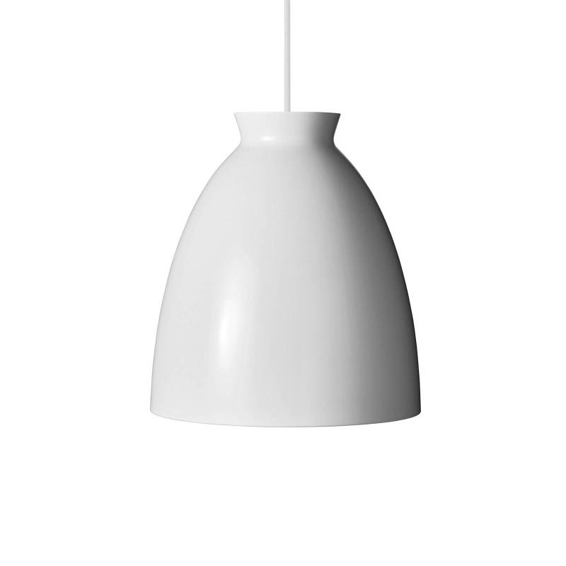 Dyberg Larsen Hängelampe Milano, Ø 30 cm, weiß glänzend von Dyberg Larsen