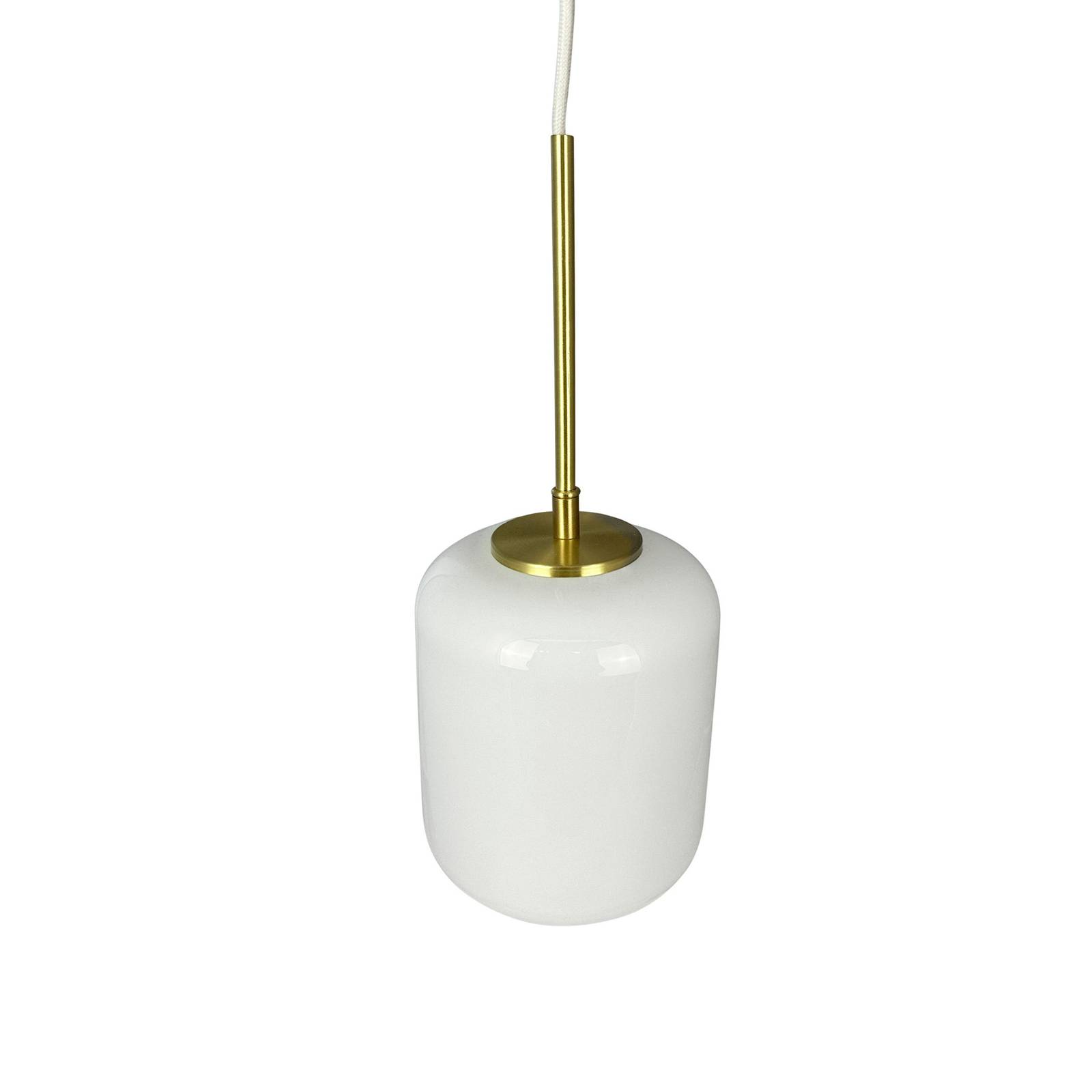 Dyberg Larsen Hängelampe Silvia, Ø 15 cm, opal/messing, Glas Dyberg Larsen Hängelampe Silvia, Ø 15 cm, opal/messing, Glas von Dyberg Larsen