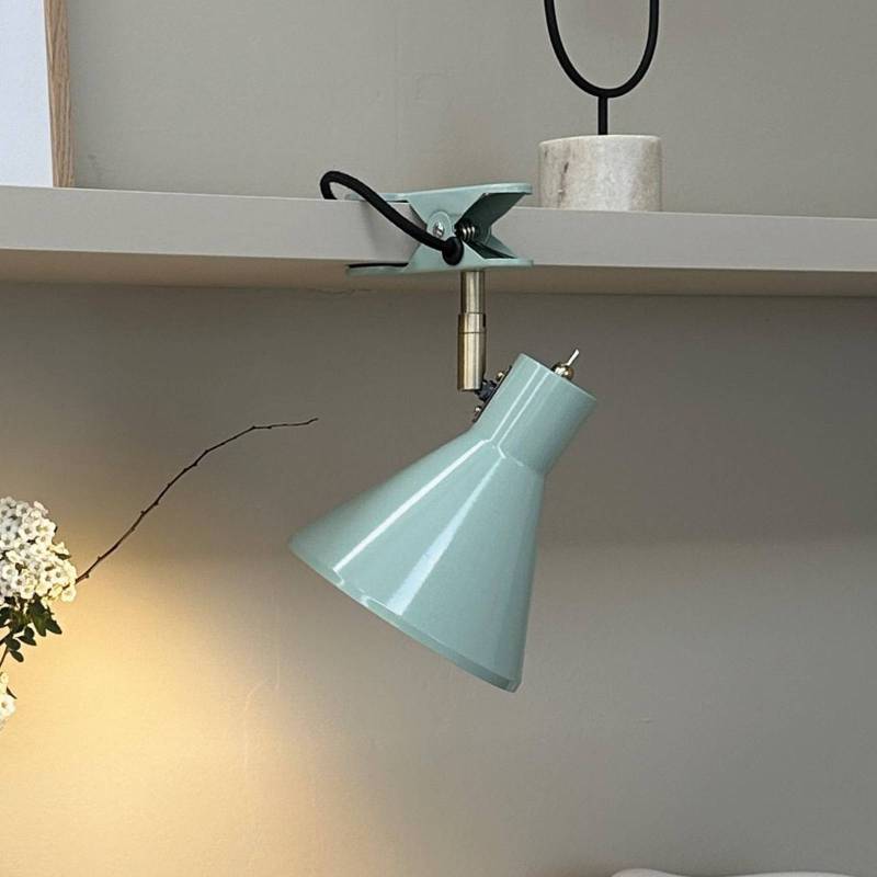 Dyberg Larsen Klemmlampe Sleep, mintgrün, Ø 15 cm, Stahl von Dyberg Larsen