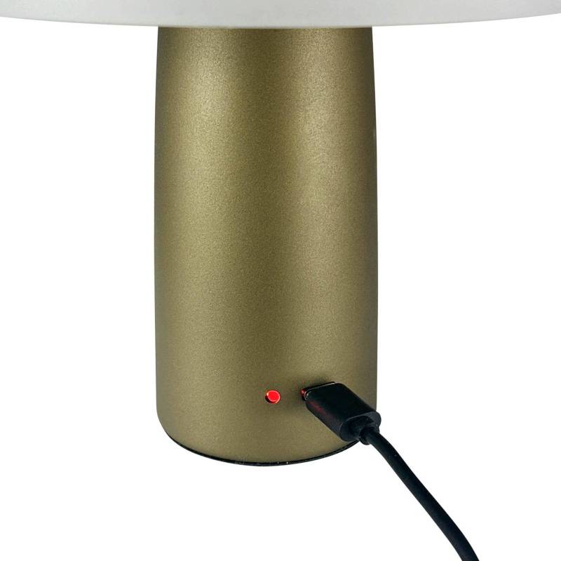Dyberg Larsen LED-Akku-Tischlampe Porter, grün, Höhe 16 cm von Dyberg Larsen