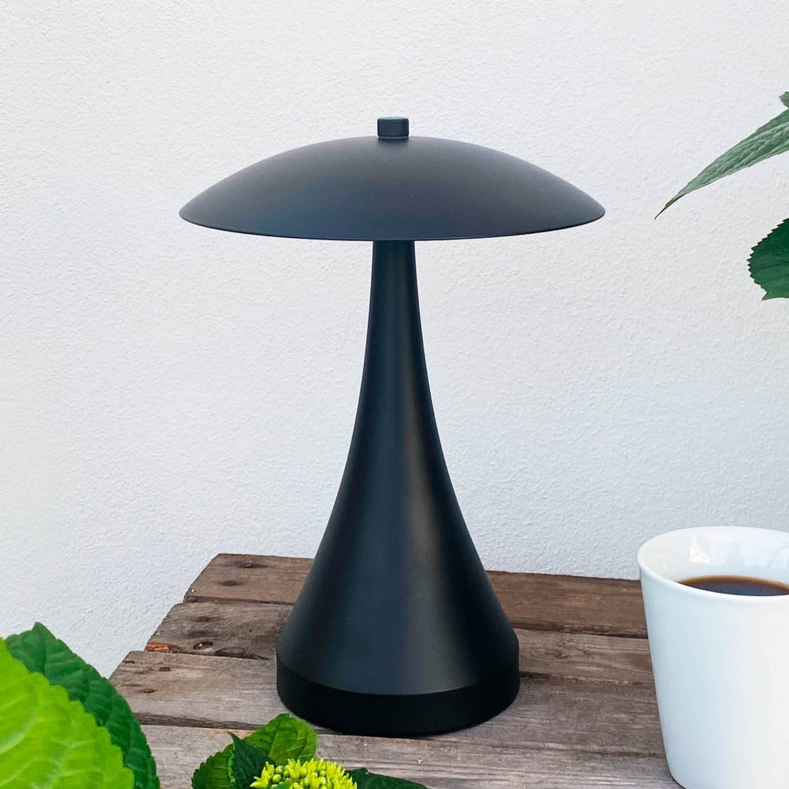 Dyberg Larsen LED-Akku-Tischlampe Vienna, schwarz, 28 cm Dyberg Larsen LED-Akku-Tischlampe Vienna, schwarz, 28 cm von Dyberg Larsen