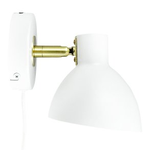 Dyberg-Larsen - Lily Wall Light - White/Brass Dyberg-Larsen - Lily Wall Light - White/Brass von Dyberg-Larsen