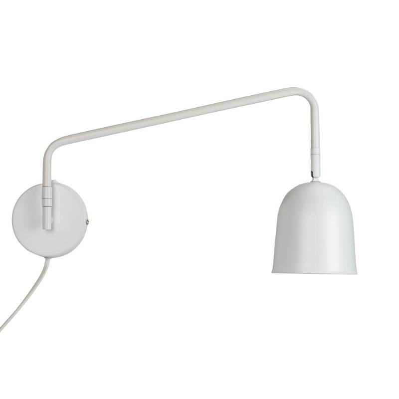 Dyberg Larsen Wandlampe Manchester, weiß, Ausladung 45 cm von Dyberg Larsen