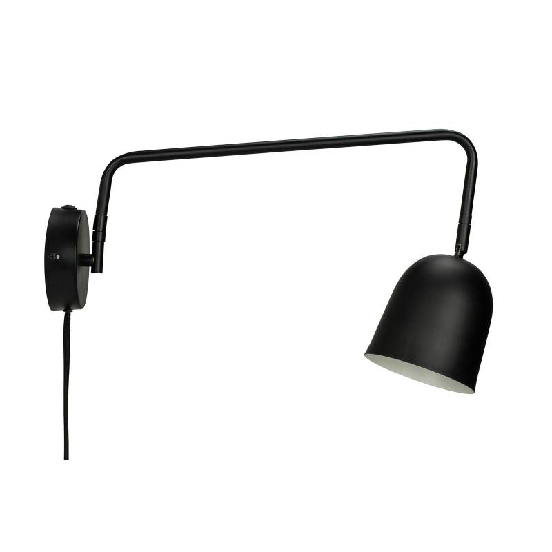 Dyberg Larsen Wandlampe Manchester, schwarz, Ausladung 45 cm von Dyberg Larsen