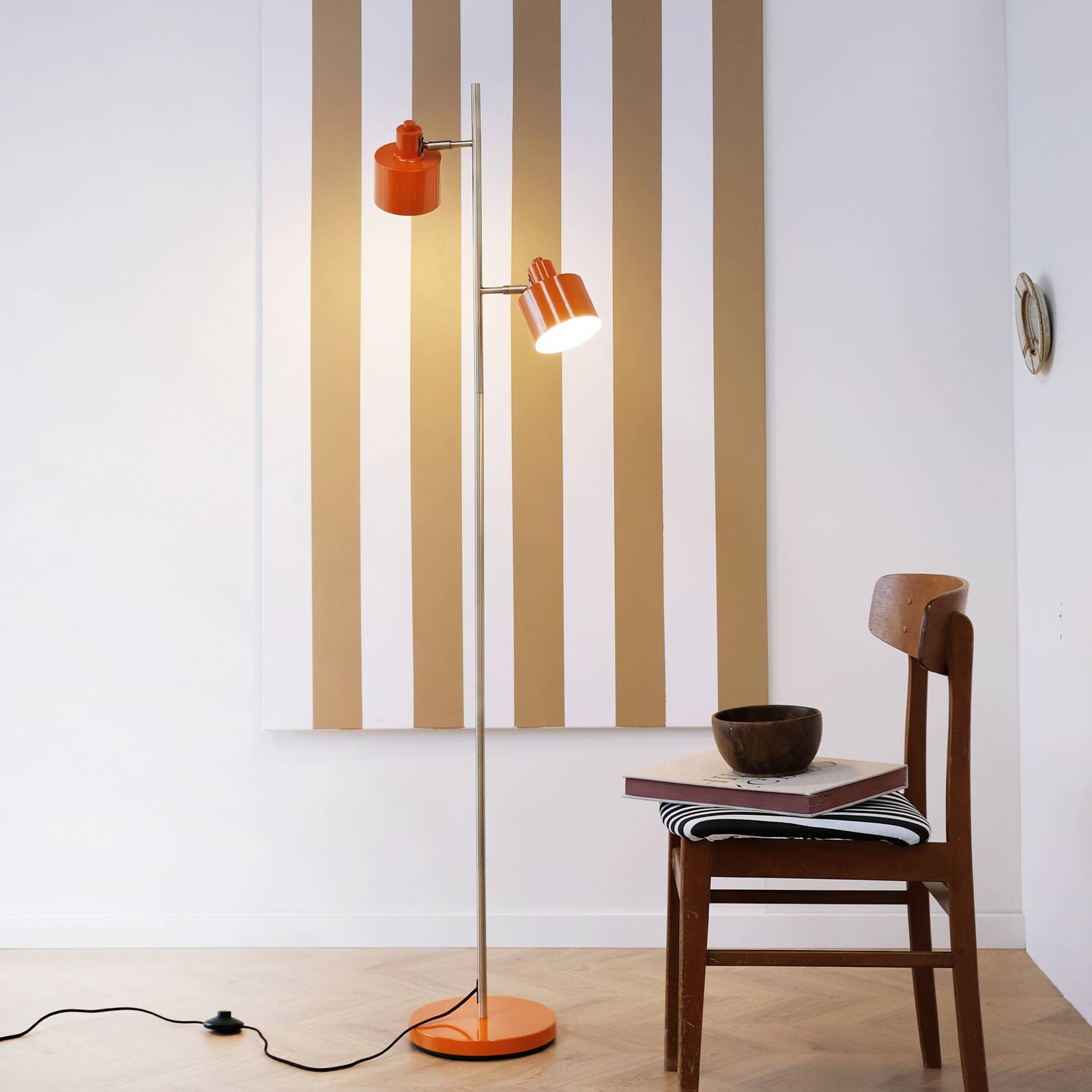 Dyberg Larsen Stehlampe Ocean, orange, Höhe 160 cm, Metall Dyberg Larsen Stehlampe Ocean, orange, Höhe 160 cm, Metall von Dyberg Larsen