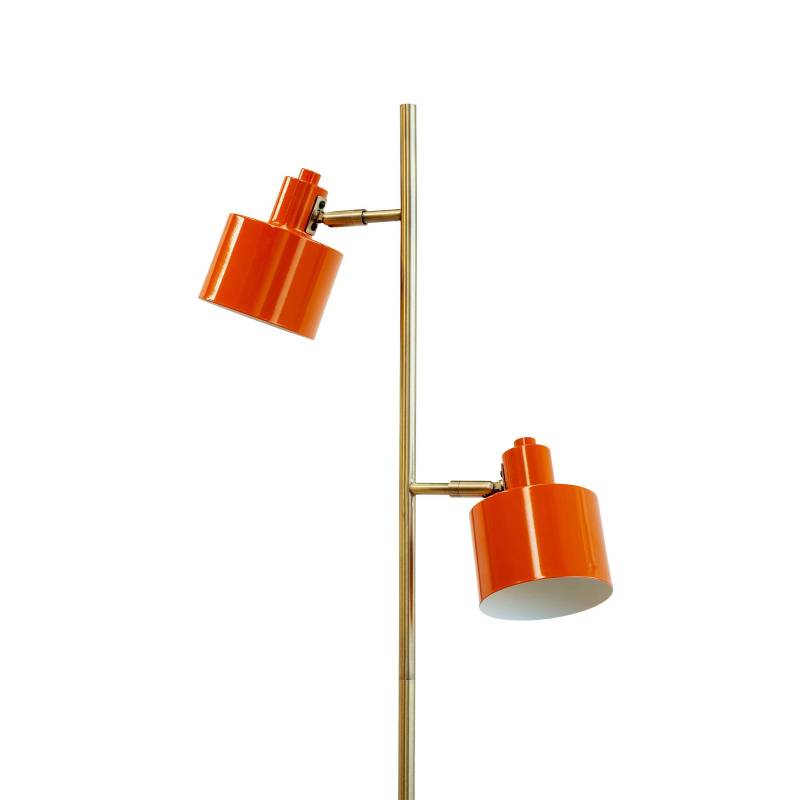 Dyberg Larsen Ocean Stehlampe 2-fl. orange/messing von Dyberg Larsen