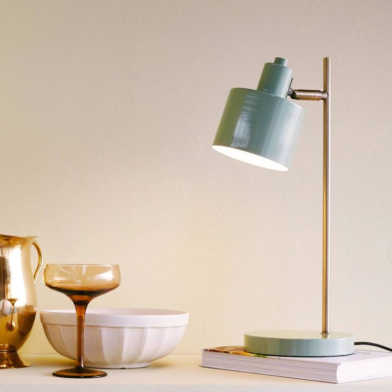 Dyberg Larsen Tischlampe Ocean, oliv, Höhe 43 cm, Metall von Dyberg Larsen