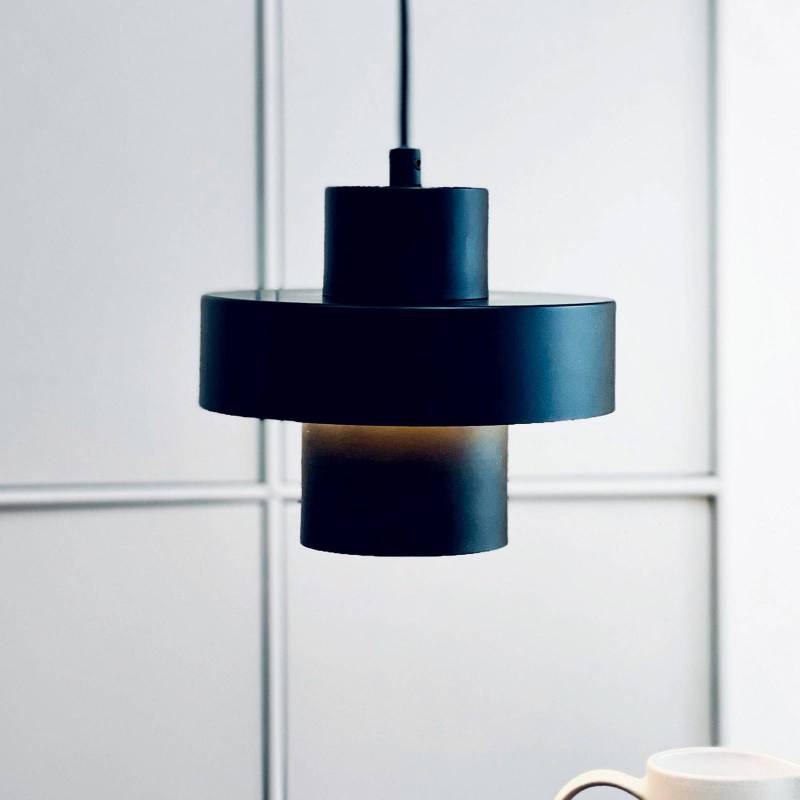 Dyberg Larsen Pendellampe Stoke, schwarz, Ø 20 cm, Metall von Dyberg Larsen