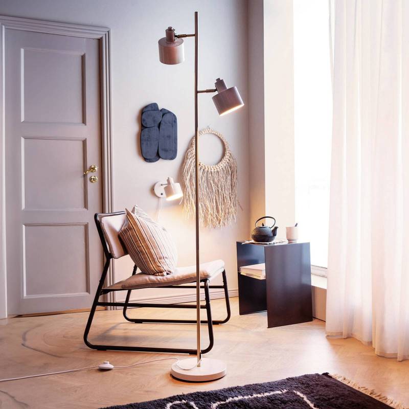 Dyberg Larsen Stehlampe Ocean, beige, Höhe 160 cm, Metall von Dyberg Larsen