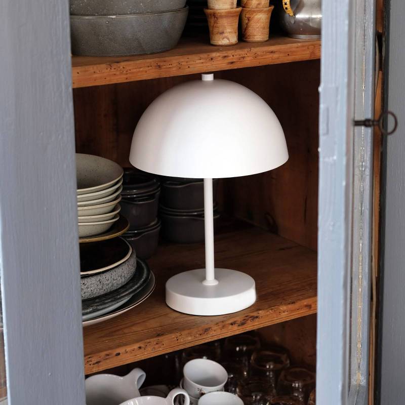 Dyberg Larsen Akku-LED-Tischlampe Stockholm, weiß von Dyberg Larsen
