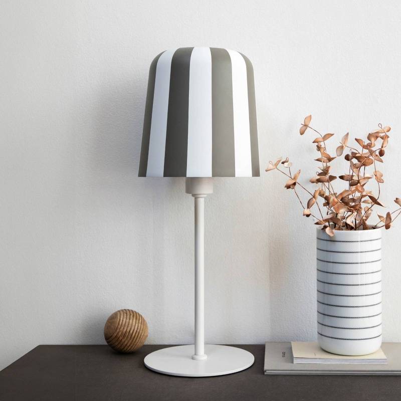 Dyberg Larsen Tischlampe Gry, grau/weiß, Höhe 49,5 cm von Dyberg Larsen