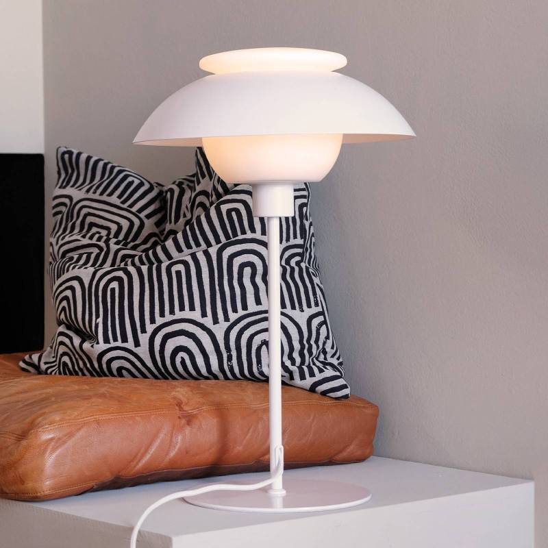 Dyberg Larsen Tischlampe Opus, weiß matt. Höhe 47,5 cm von Dyberg Larsen