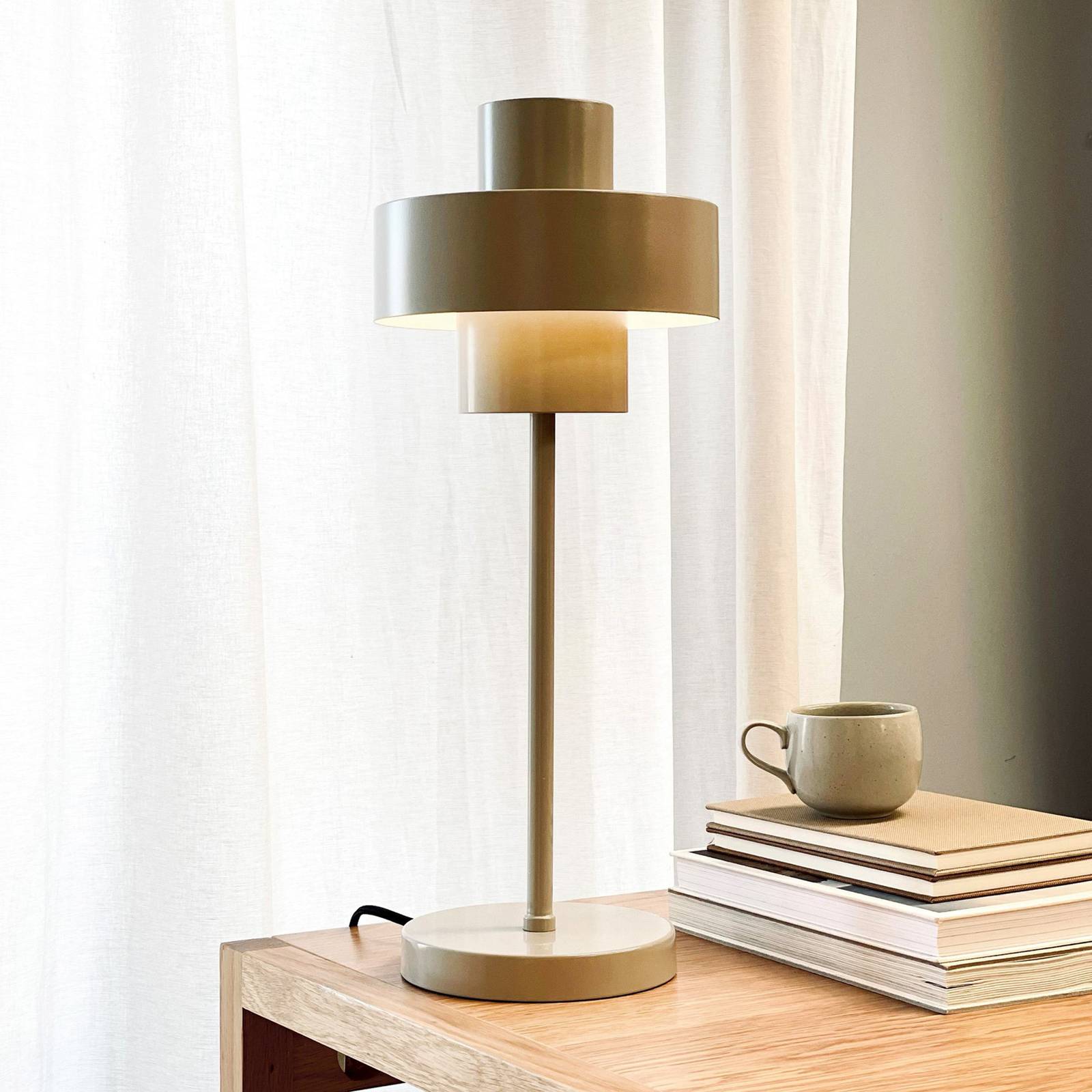Dyberg Larsen Tischlampe Stoke, grau, Höhe 49,5 cm von Dyberg Larsen