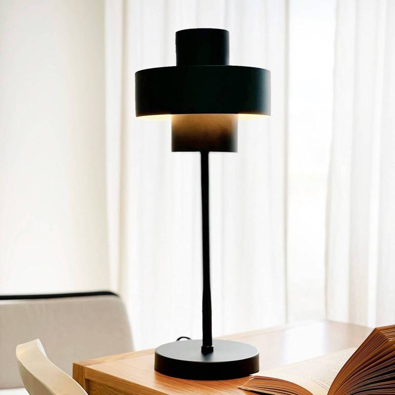 Dyberg Larsen Tischlampe Stoke, schwarz, Höhe 49,5 cm von Dyberg Larsen