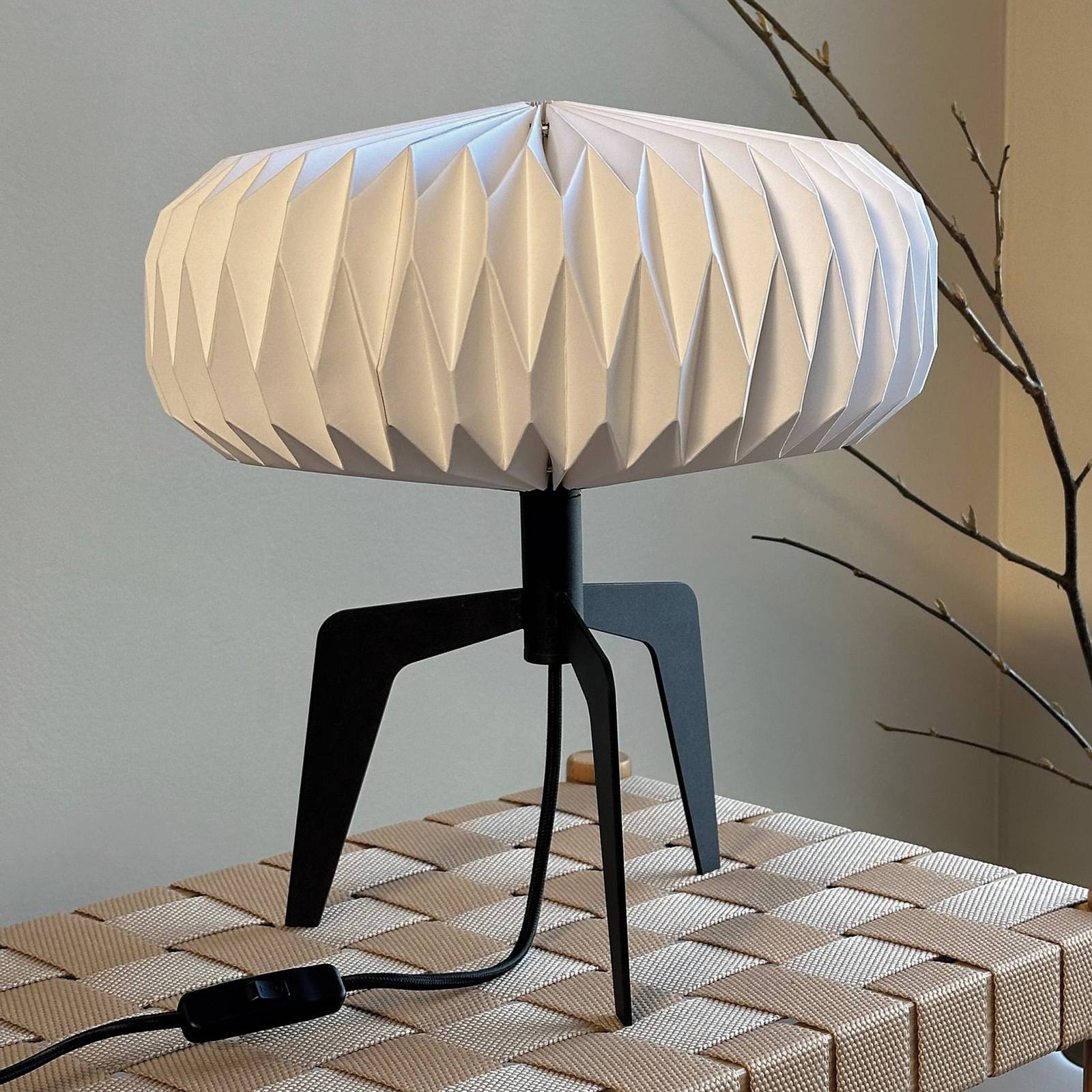 Dyberg Larsen Tischlampe Ventnor, schwarz/weiß, Höhe 34 cm, Dyberg Larsen Tischlampe Ventnor, schwarz/weiß, Höhe 34 cm, von Dyberg Larsen
