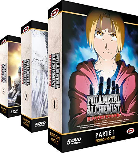 Fullmetal Alchemist : Brotherhood - Intégrale - Edition Gold - 3 Coffrets (15 DVD + Livrets) von Dybex