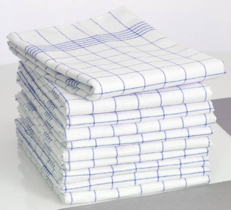 Dyckhoff Karo Geschirrtücher 50 cm x 70 cm blau von Dyckhoff