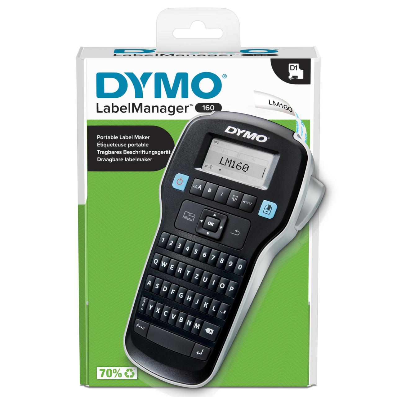 DYMO® LabelManager™™ 160 / Beschriftungsgerät - QWERTZ-Tastatur von Dymo