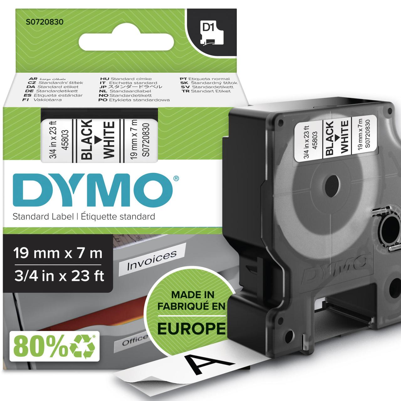 DYMO® Original D1-Schriftband für LabelManager™, Polyester, wieder ablösbar -... von Dymo