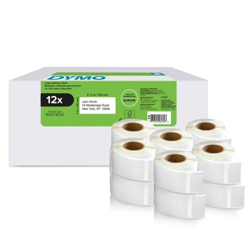 DYMO® Original Etikett für LabelWriter™, Vorteilspack, Rücksendung - weiss - ... von Dymo