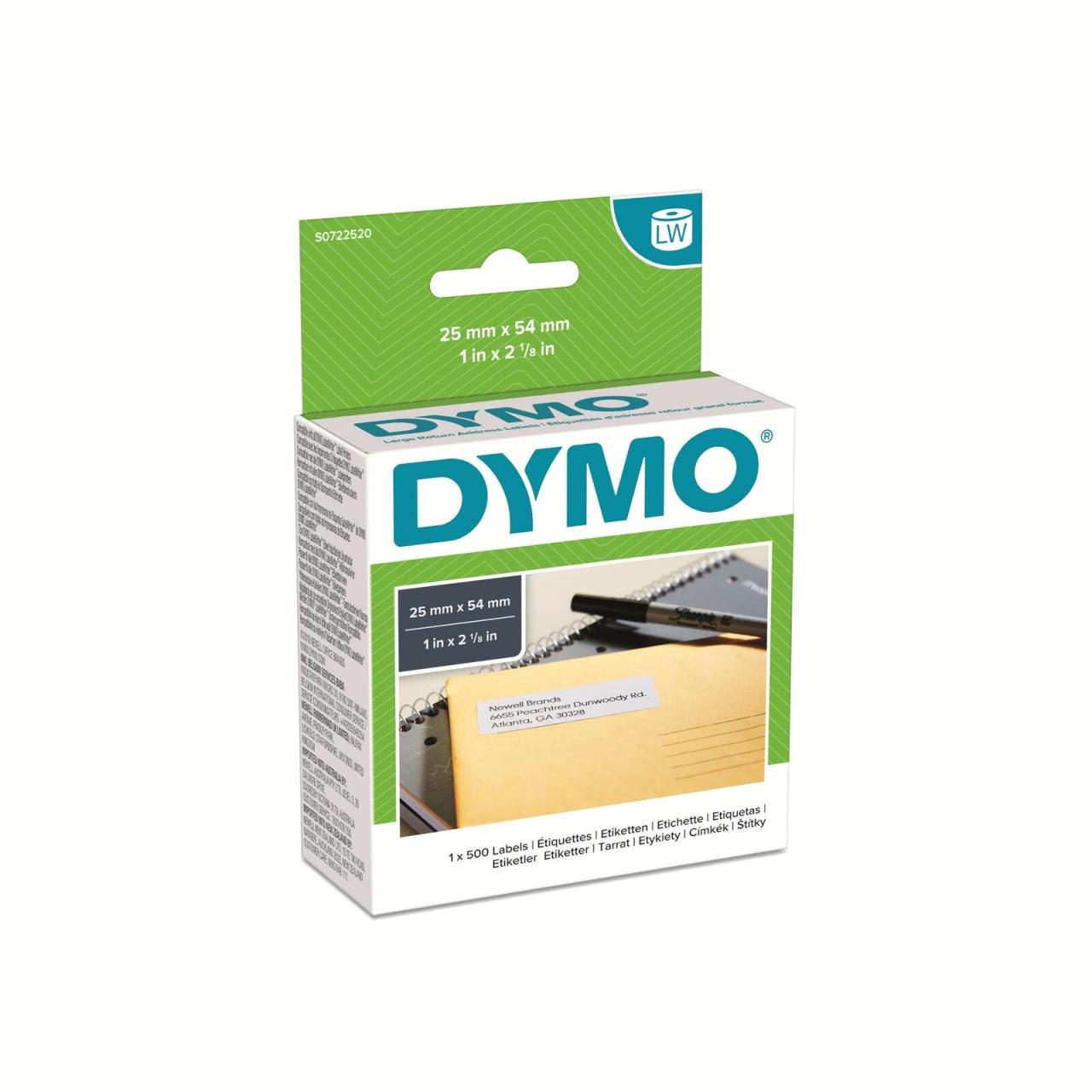 DYMO® Original Etikett für LabelWriter™ 25mm x 54mm- Weiß von Dymo