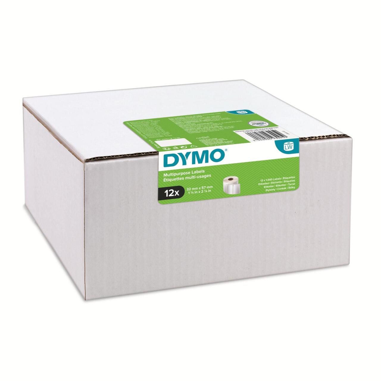 DYMO® Original Etikett für LabelWriter™ 32mm x 57mm Vorteilspack 12x1000 Etik... von Dymo