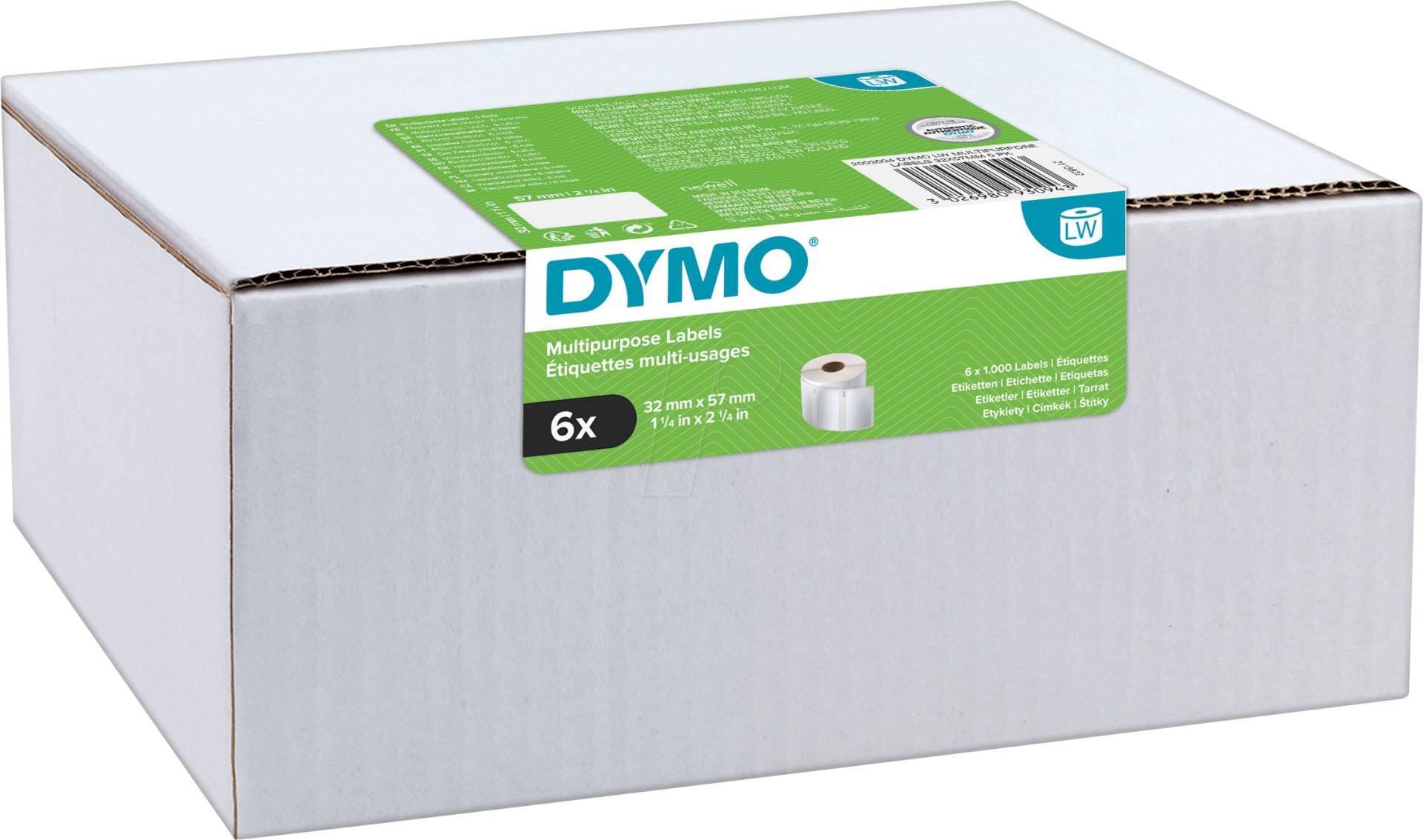 DYMO 2093094 - DYMO Etiketten für LabelWriter, 32x57 mm, weiß, VP von Dymo