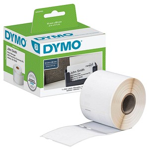 DYMO Endlosetikettenrolle für Etikettendrucker S0929100 weiß, 51,0 x 89,0 mm, 1 x 300 Etiketten von Dymo