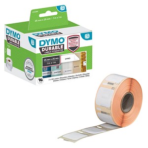 DYMO Endlosetikettenrollen für Etikettendrucker 1933083 weiß, 25,0 x 25,0 mm, 2 x 850 Etiketten von Dymo