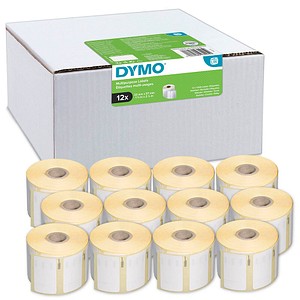 DYMO Etikettenrollen für Etikettendrucker S0722540 weiß, 57,0 x 32,0 mm, 12 x 1000 Etiketten DYMO Etikettenrollen für Etikettendrucker S0722540 weiß, 57,0 x 32,0 mm, 12 x 1000 Etiketten von Dymo