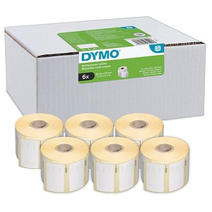 DYMO Endlosetikettenrollen für Etikettendrucker S0722540 weiß, 57,0 x 32,0 mm, 6 x 1000 Etiketten von Dymo