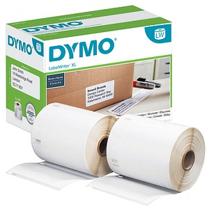 DYMO Endlosetikettenrollen für Etikettendrucker S0947420 weiß, 102,0 x 59,0 mm, 2 x 575 Etiketten von Dymo