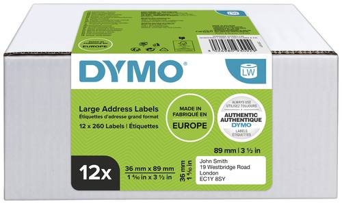 DYMO Etiketten Rolle Kombi-Pack 2093093 2093093 89 x 36mm Papier Weiß 3120 St. Permanent haftend Ad von Dymo