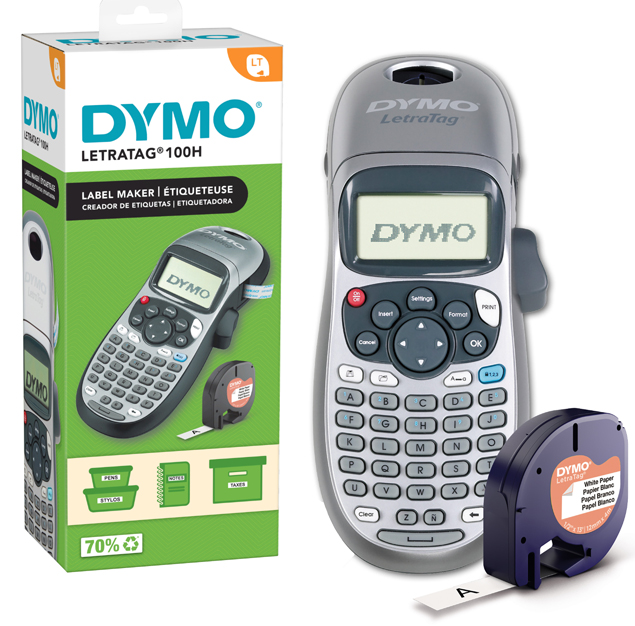 DYMO Hand-Beschriftungsgerät , LetraTag LT-100H,  Silver von Dymo