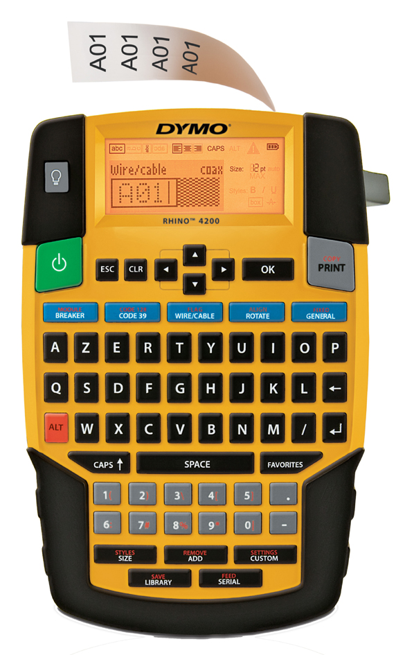 DYMO Industrie-Beschriftungsgerät , RHINO 4200, von Dymo