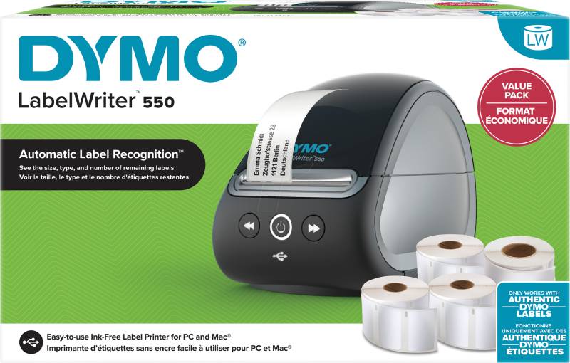 DYMO LW 550VP - DYMO LabelWriter™ 550 ValuePack von Dymo