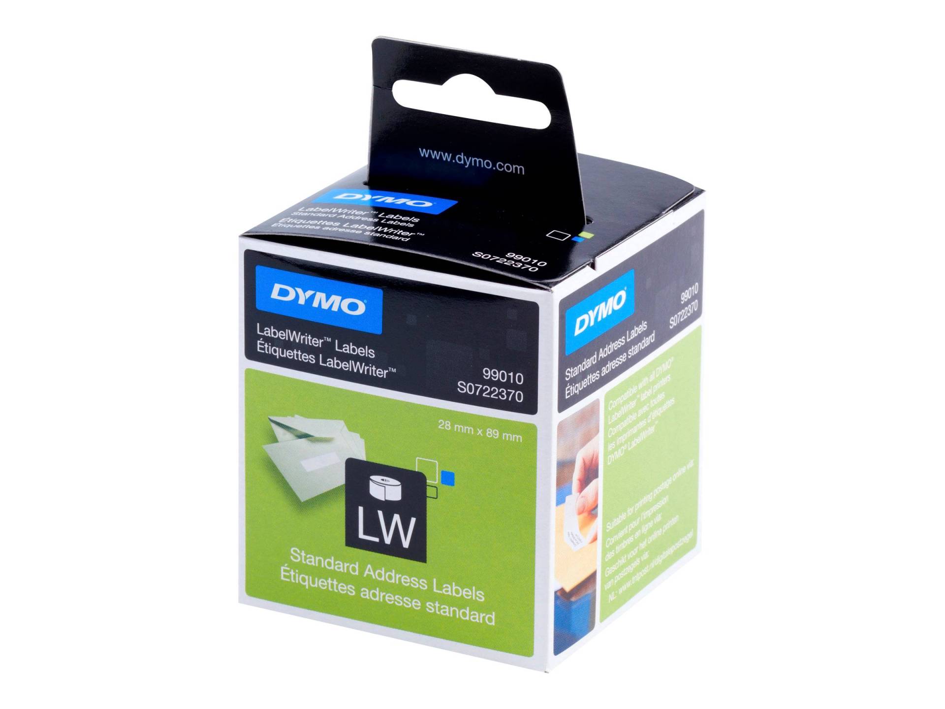 DYMO LW-Adressetiketten permanent 28x 89mm 2Rl 130St/Rolle DYMO LW-Adressetiketten permanent 28x 89mm 2Rl 130St/Rolle von Dymo