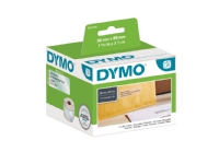 DYMO LW - Große Adressetiketten - 36 x 89 mm - S0722410, Transparent, Selbstklebendes Druckeretikett, Kunststoff, Dauerhaft, Rechteck, LabelWriter von Dymo